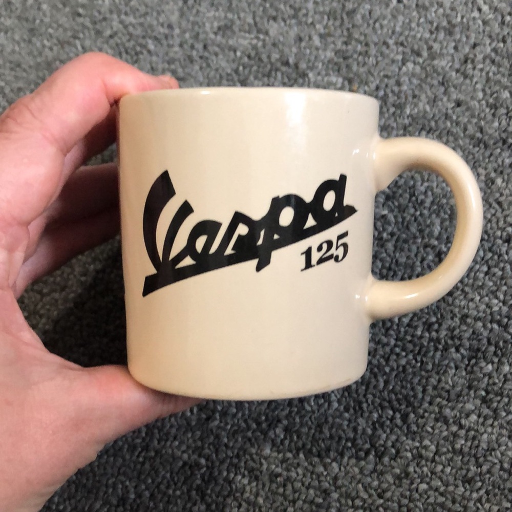 1953 Primavera Vespa 125 Mini Espresso Coffee Mug Retro